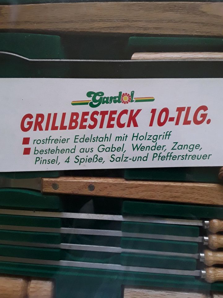 Grill Besteck Holz Griffe in Kiel