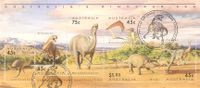 Australien 1370-7+Block 15 Prähistorische Dinosaurier Flugsaurier Nordrhein-Westfalen - Kamen Vorschau