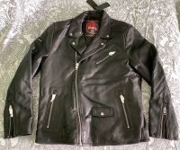 SUPERDRY Lederjacke Gr.L NEU Schwarz Hero Leather Biker LP:300 € Nordrhein-Westfalen - Bornheim Vorschau