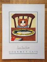 LINDA JANE SMITH Kittens Katzen 1989 GOURMET CATS Lithograph Nordrhein-Westfalen - Ratingen Vorschau