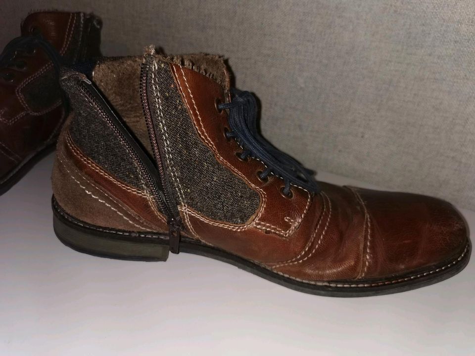 Bugatti Schuhe gefüttert 45 leder in Osthofen