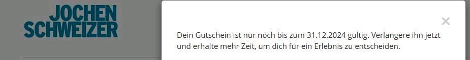 Gutschein Jochen Schweizer Wander Kurzurlaub für 2 NEUPREIS 229€ in Ingolstadt