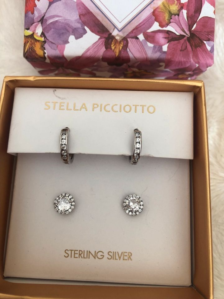 Stella Picciotto Ohrringe Stecker Creolen Sterling Silver Neu in Lippstadt