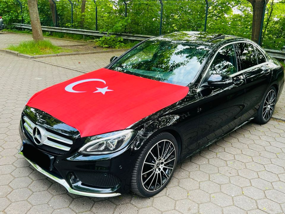 Türkei Türkiye Bayrak Fußball EM 24 Auto Motorhaube Überzieher in Hamburg