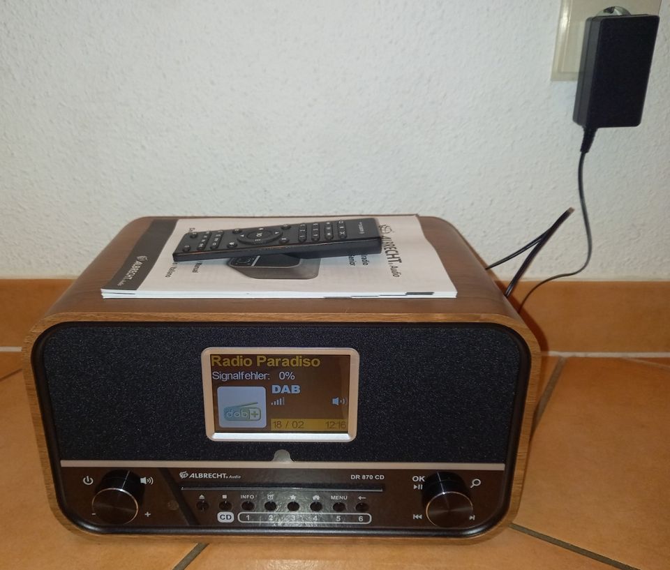 Albrecht DR 870 CD Seniorenradio, DAB+/ UKW/ CD/ USB *neuwertig* in Berlin