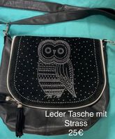 Leder Tasche  mit Strass Baden-Württemberg - Altlußheim Vorschau