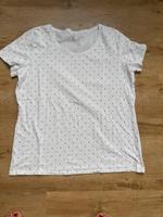 T-Shirt Basic Größe XL weiß/schwarze Punkte Bayern - Hösbach Vorschau