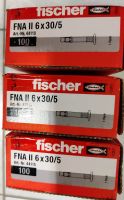 3 Pakete a 100 Stück fischer Dübel FNA II 6 x 30 / 5 Nagelanker Nordrhein-Westfalen - Herscheid Vorschau