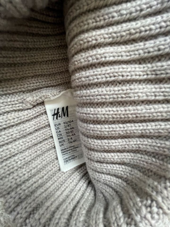 H&M Mütze beige Gr. 92/104 in Aue