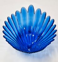 Schöne große Glas Schale in Muschel Form blau ca. 30 cm Nordrhein-Westfalen - Herdecke Vorschau