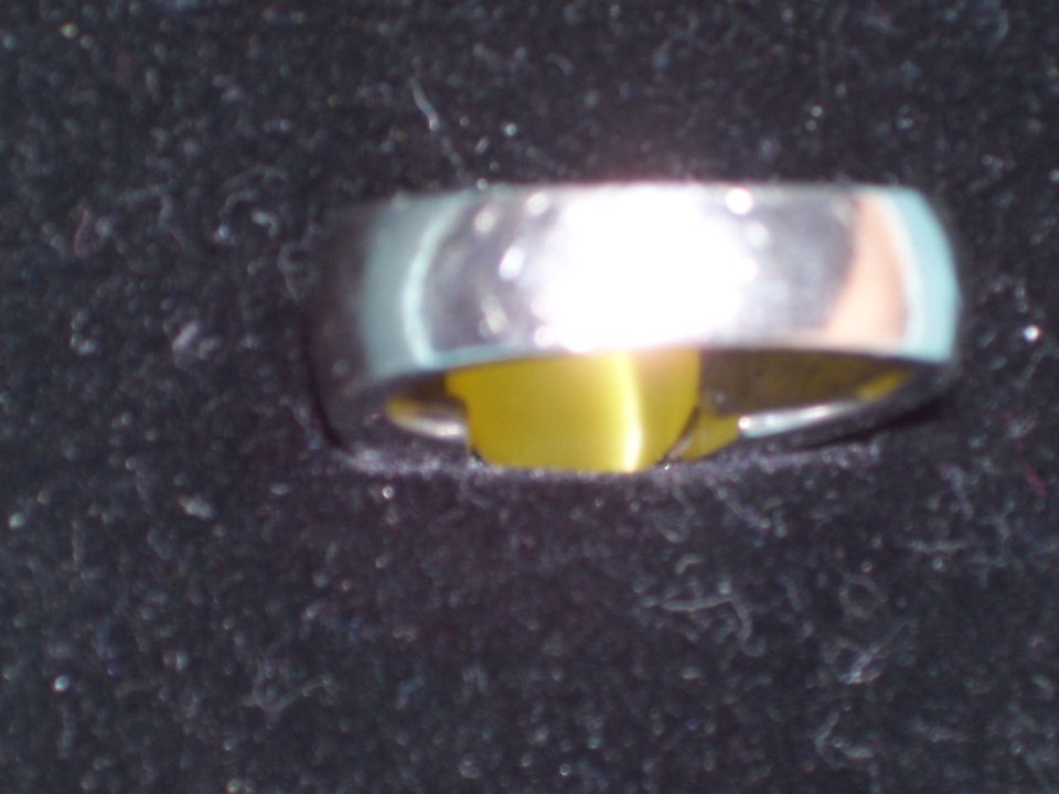 Melano Ring 925 Silber Wechselring Kugel Cateye Katzenauge Gr.58 in Berlin