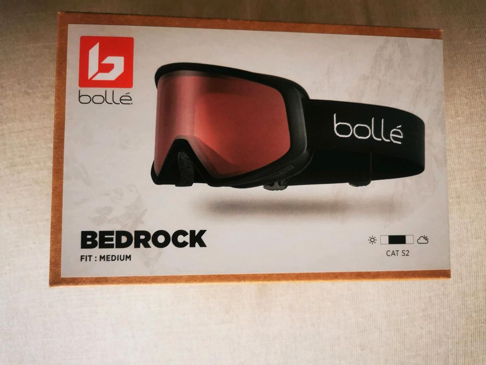 Bollé Bedrock Skibrille Größe Medium Doppelscheibe schwarz in Lübeck
