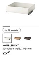 Ikea Schublade, Komplement, 75x58 cm, weiß, Nordrhein-Westfalen - Tönisvorst Vorschau