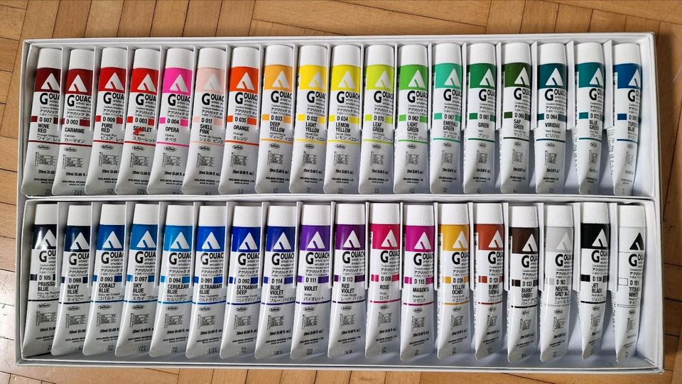 Holbein Acryl Gouache Set 36 neuwertig in Mittenwald