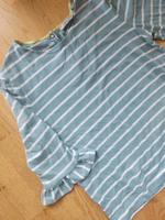 edc Esprit ❤️ Shirt Pullover gestreift S Volant Rüschen grau blau Hannover - Mitte Vorschau