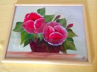 Öl-Bild modern , Blumenstrauß , in „Bob Ross Technik“  stilvoll Sachsen-Anhalt - Reddeber Vorschau