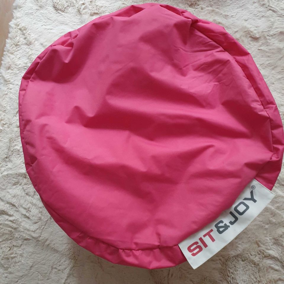 Sitzsack - Sitzpouf - Hocker - pink in Aachen