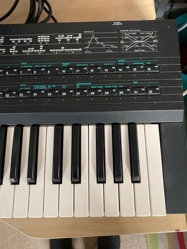 Yamaha DX7 II - FD + Case, Cartridge, Floppy, Editor, Manual in Dachau