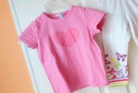 H&M Mädchen T-Shirt pink Herz 122/128/134 Sommer Kurzarm  Nordrhein-Westfalen - Jüchen Vorschau