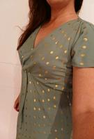 Elegante Sommerkleid blau/gold München - Maxvorstadt Vorschau