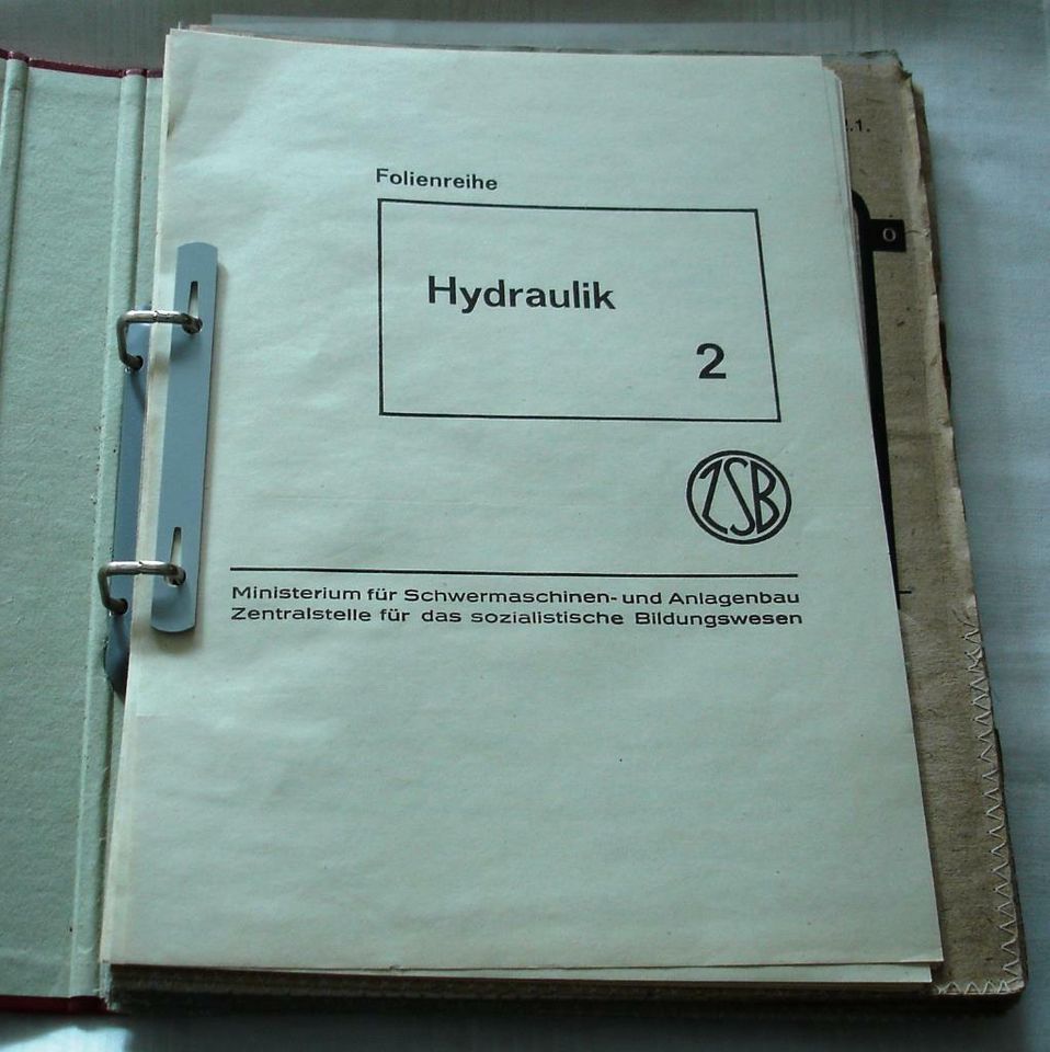 Folien Hydraulik 2 - Unterricht Lehre – DDR in Cottbus