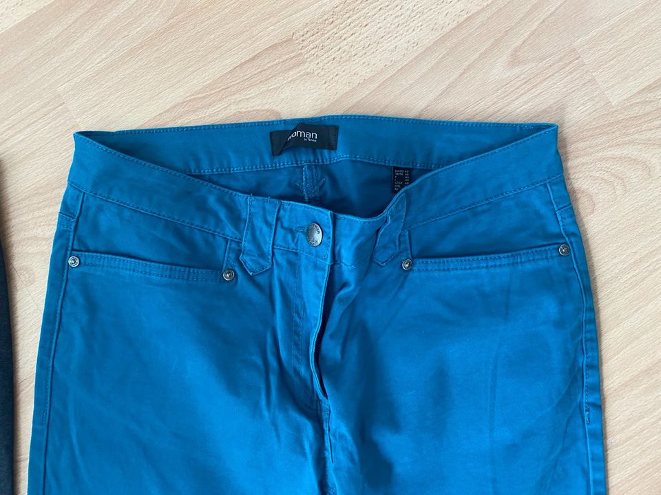 Hosen Damen Gr.40,7/8 Länge,TCM petrol,H&M grau-je 4€ in Leipzig