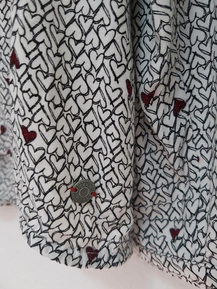 Blusenshirt CECIL Gr.46/48 schwarz weiß rot Herzen in Barsinghausen