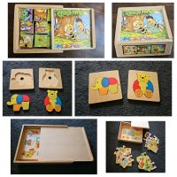 4-er Set Holz Puzzle☆Holz Puzzle Würfel☆Puzzle in Holzschachtel Bayern - Gaimersheim Vorschau