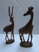 Deko- Holz- Giraffe + Gazelle, ca. 30 x 15 cm / 33 x 10 cm Sachsen - Hoyerswerda Vorschau