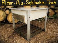 Alter - Schlachte - Tisch - Alu - mit Schublade - 24kg Niedersachsen - Lemgow Vorschau