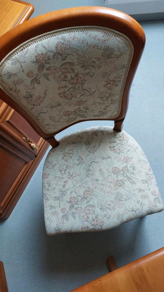 Tisch und Stuhl Möbel kirchfarben top Zustand in Heidenau