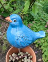 Schöner blauer Vogel Deko Keramik blau glasiert Nordrhein-Westfalen - Lippstadt Vorschau