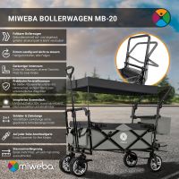 Miweba Faltbarer Bollerwagen MB-20 | Sonnendach UV-beständig Bayern - Breitengüßbach Vorschau