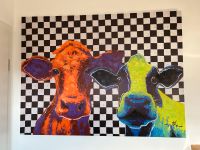 Leinwandbild „Colorful Cows“, 120x90cm, wie neu Niedersachsen - Braunschweig Vorschau
