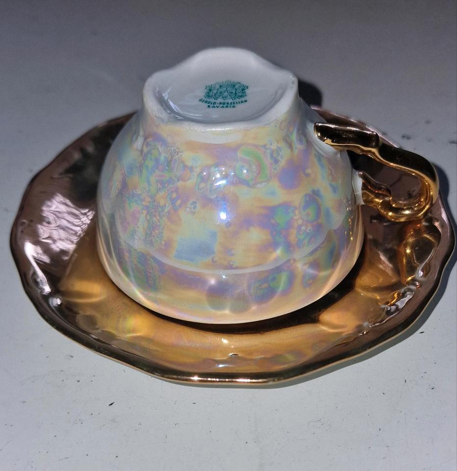 Moccatasse Sammlung  Deko Wien Erinnerung Geschenkidee Gold in Itzehoe