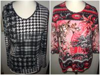 Gerry Weber 44 & 46 Muster Shirt Longsleeves Stretch rot schwarz Bayern - Mühlhausen i.d. Oberpfalz Vorschau