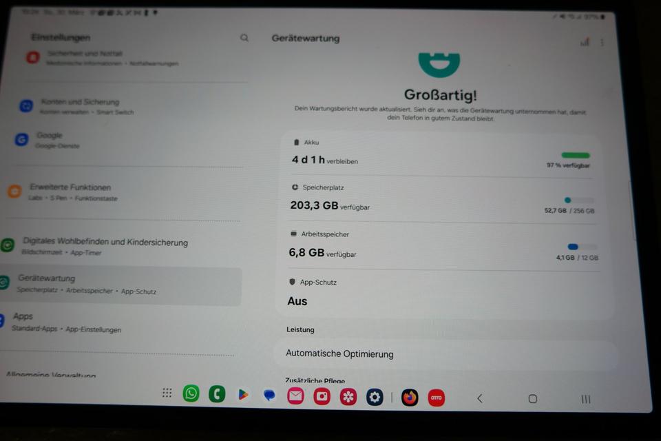 Samsung Galaxy Tab S9+ 5G 12.4" 256GB Graphite Tablet *Wie neu* in Porta Westfalica