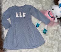 Sweatkleid Kleid Hase Pünktchen Silberglitzer Gr.104 110 Rheinland-Pfalz - Hettenleidelheim Vorschau