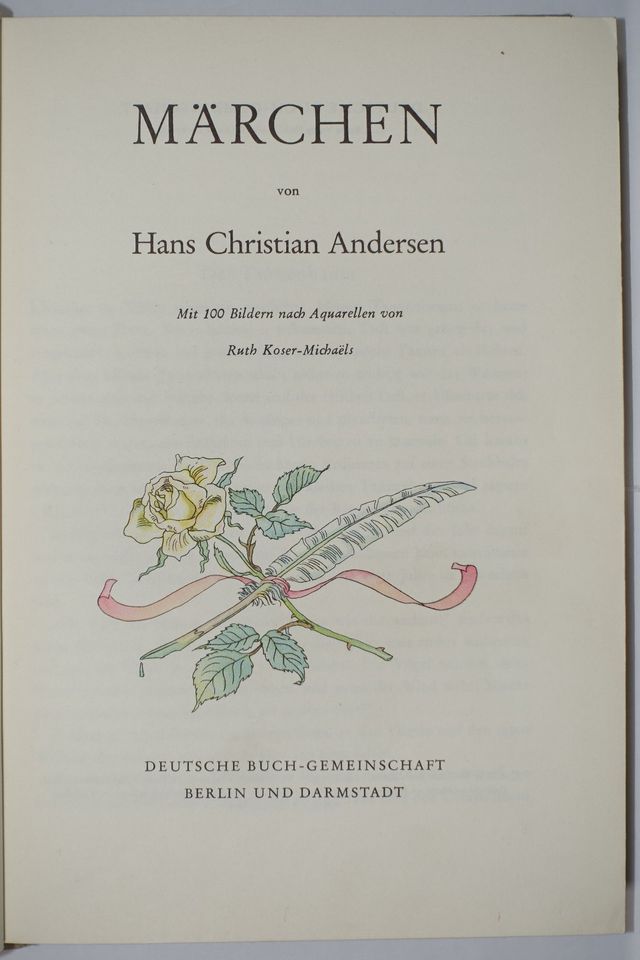 Märchen v. Hans Christian Andersen 1959 in Dreieich