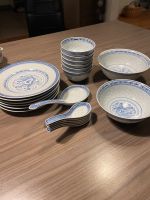 Geschirr essen Reisauge China asiatisch blau weiß Teller Löffel Niedersachsen - Braunschweig Vorschau