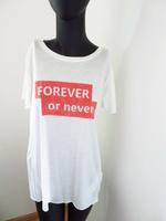 ORSAY Motto-Shirt Gr. L/40 "forever or never" Bayern - Stein Vorschau