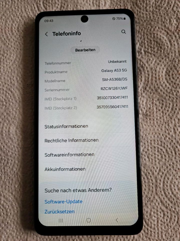 Samsung Galaxy A53 5G SM-A536B/DS.Neues Display Ohne Simlock. in Landshut