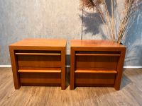 2x Nachttisch Kirsch Skandi vintage Holz Cube mid century Bayern - Kitzingen Vorschau