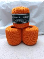 Filigranes Baumwollegarn orange Hessen - Aarbergen Vorschau