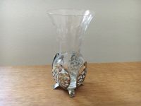 Antike Mini Vase aus Glas mit versilbertem Fuß Münster (Westfalen) - Centrum Vorschau