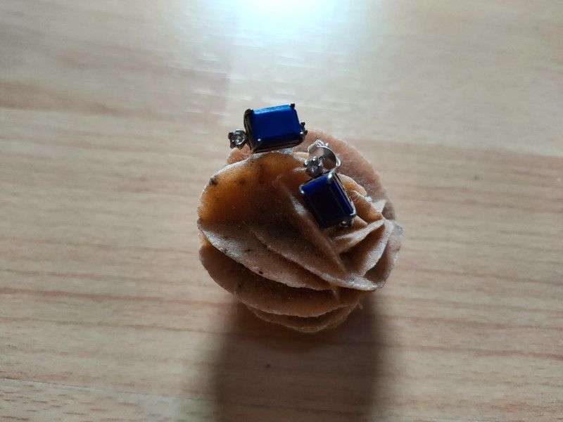 Wunderschönes Set Halbedelsteine Lapislazuli SilberUnikat Hanmade in Plochingen