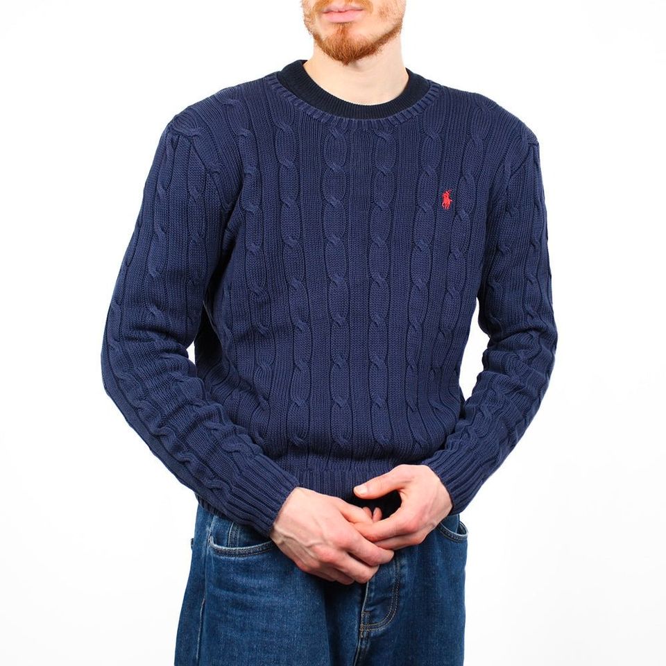 Ralph Lauren Strickpullover Zopfmuster Vintage Sweatshirt Lacoste in Berlin