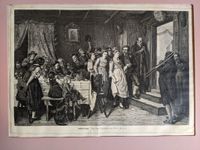 Antiker Holzstich 19. Jhd. Bild Hochzeit Trauung Braut Ehepaar Altstadt-Lehel - München/Lehel Vorschau