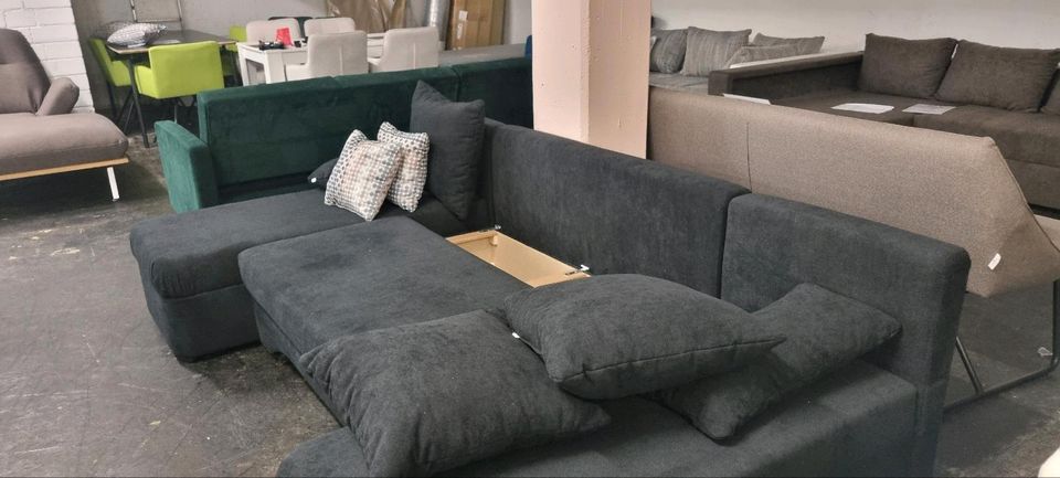 Wohnlandschaft, Sofa U Form mit schlaffunktion und Bettkasten in Offenbach