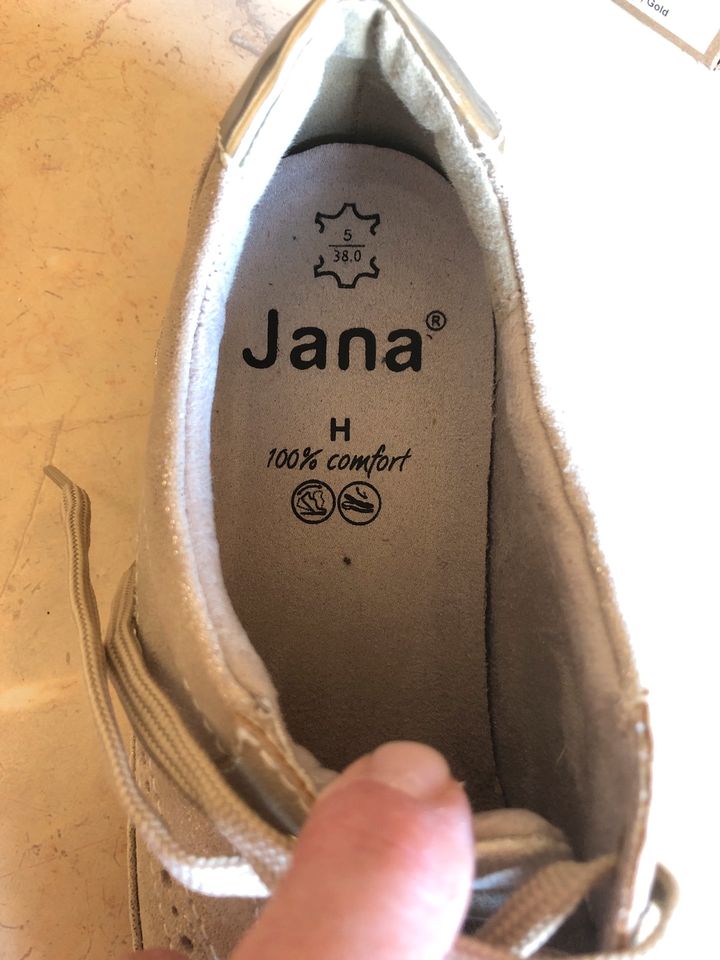 Sneaker Jana Weite H 100% Comfort gold in Boppard